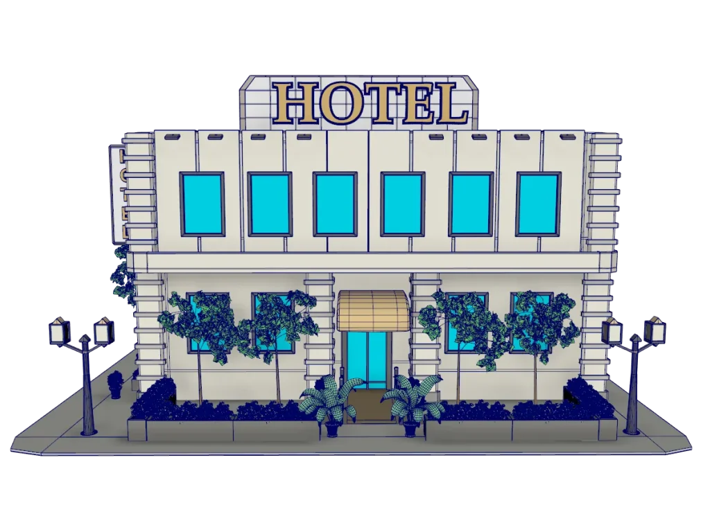 Hotel-3d-model-rendering-wireframe-1