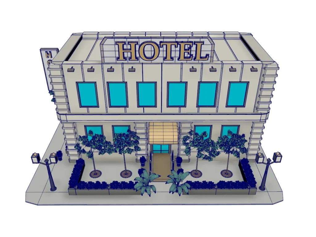 Hotel-3d-model-rendering-wireframe-4
