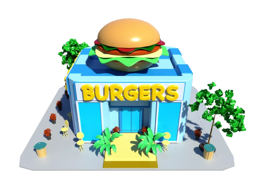 burger-shop-3d-model-rendering-4