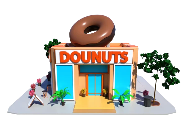 donuts-shop-3d-model-rendering-1