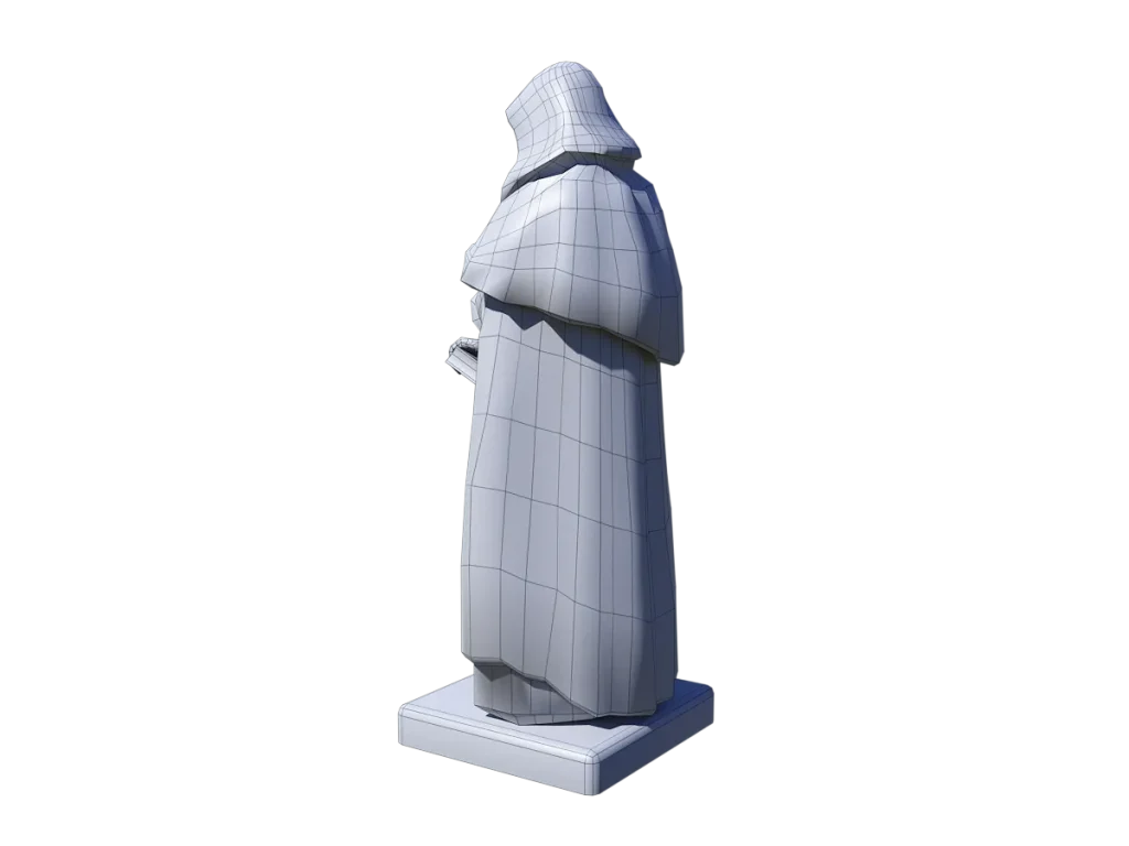 giordano-bruno-statue-3d-model-wireframe-td