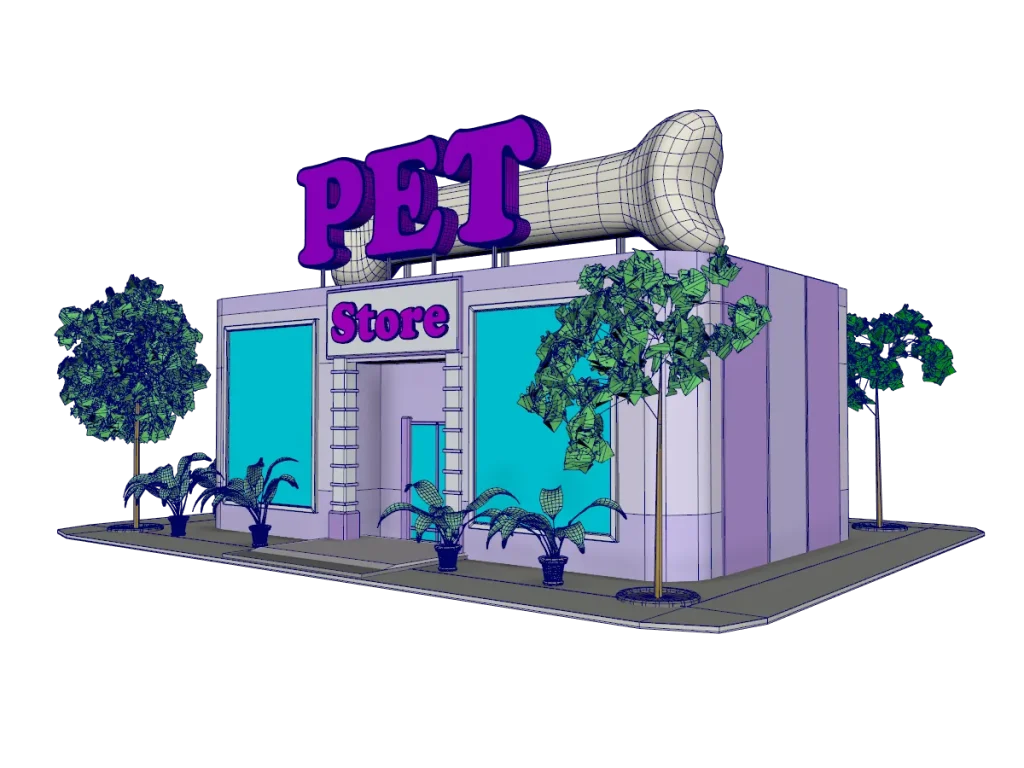 pet-store-3d-model-rendering-wireframe-3