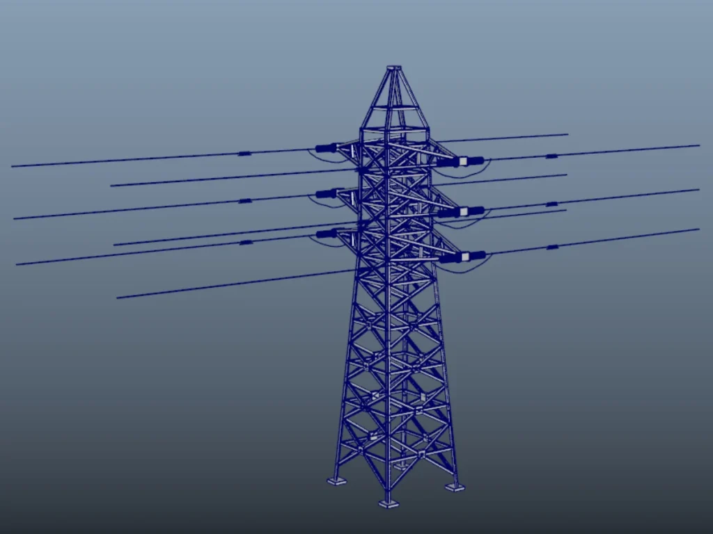 power-line-3d-model-wireframe-1