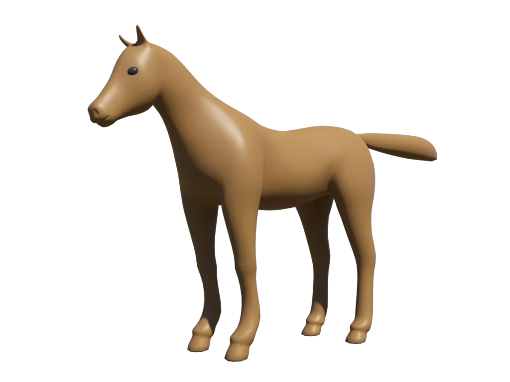 horse-stylized-3d-model-tb