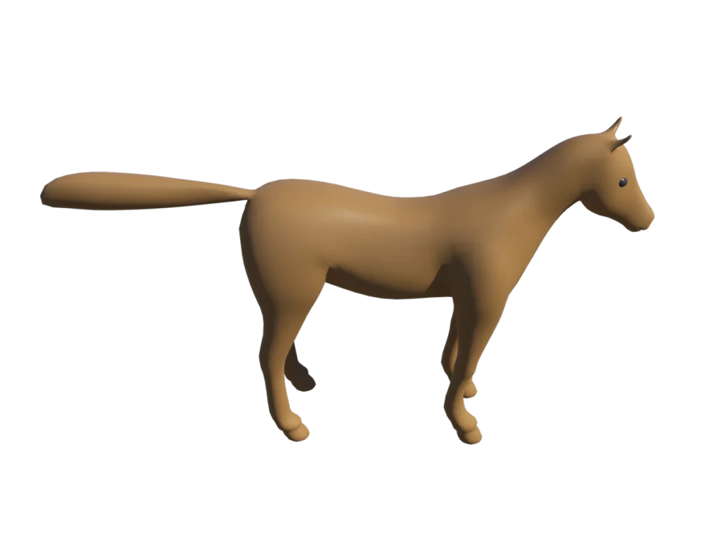 horse-stylized-3d-model-td