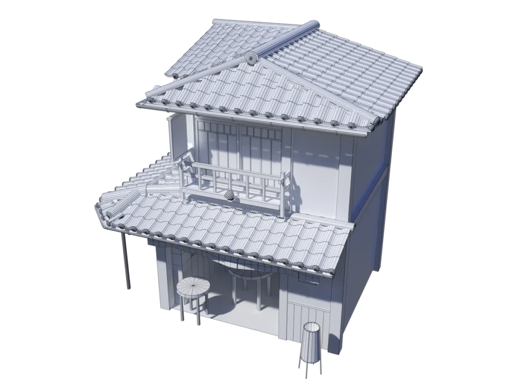 japanese-house-style-1-3d-model-wireframe-tc