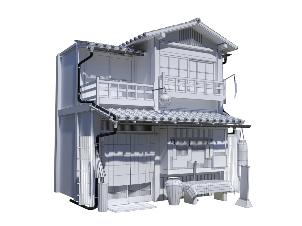 japanese-house-style-2-3d-model-wireframe-tb