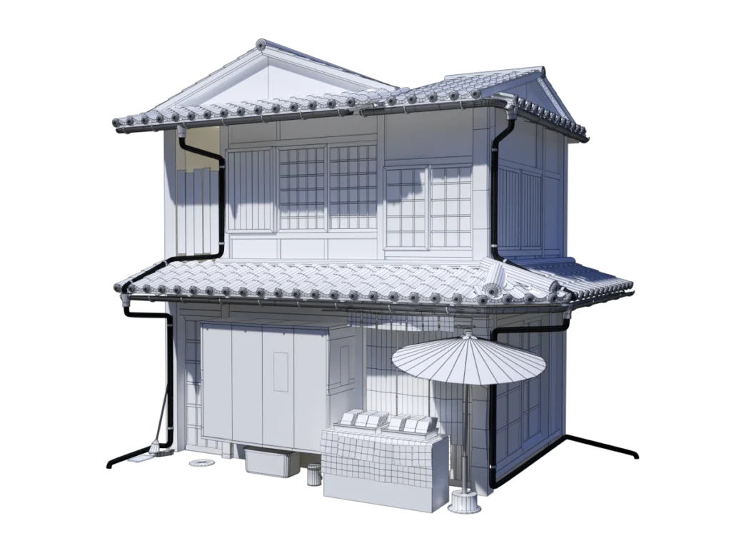 japanese-house-style-3-3d-model-wireframe-ta