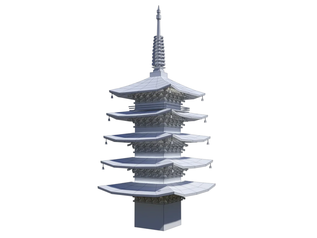 japanese-tower-3d-model-wireframe-ta