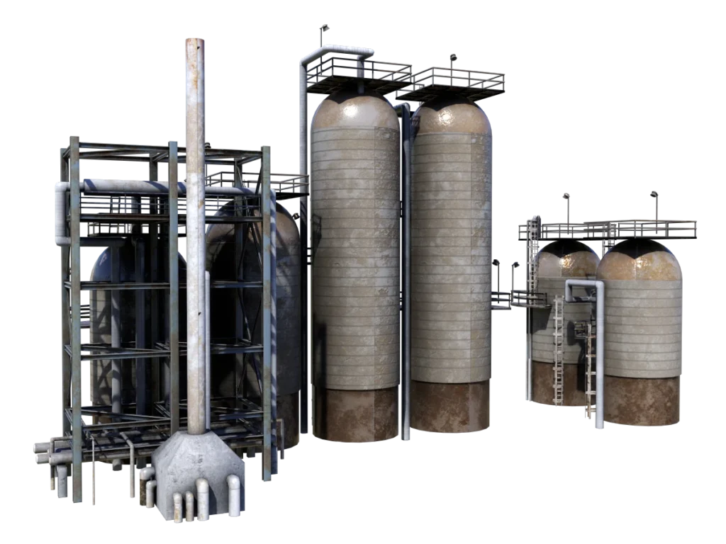refinery-units-3d-model-tb