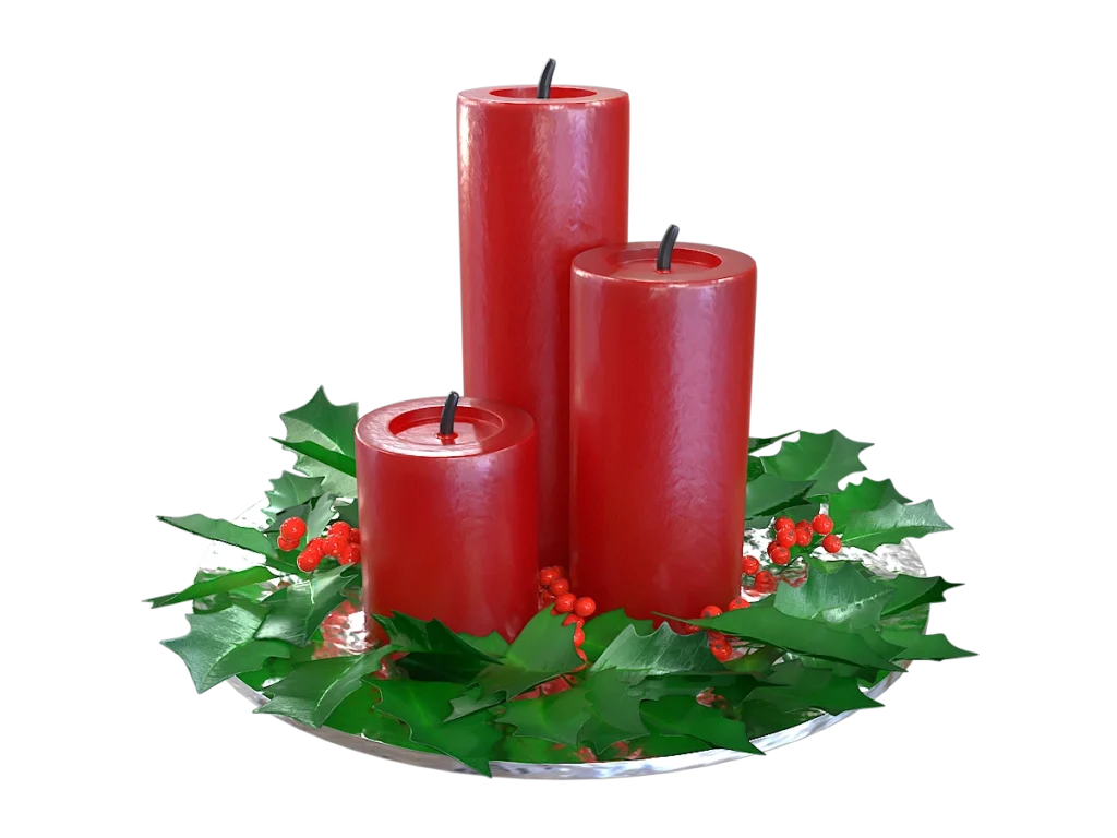 christmas-candle-holly-leaves-3d-model-ta
