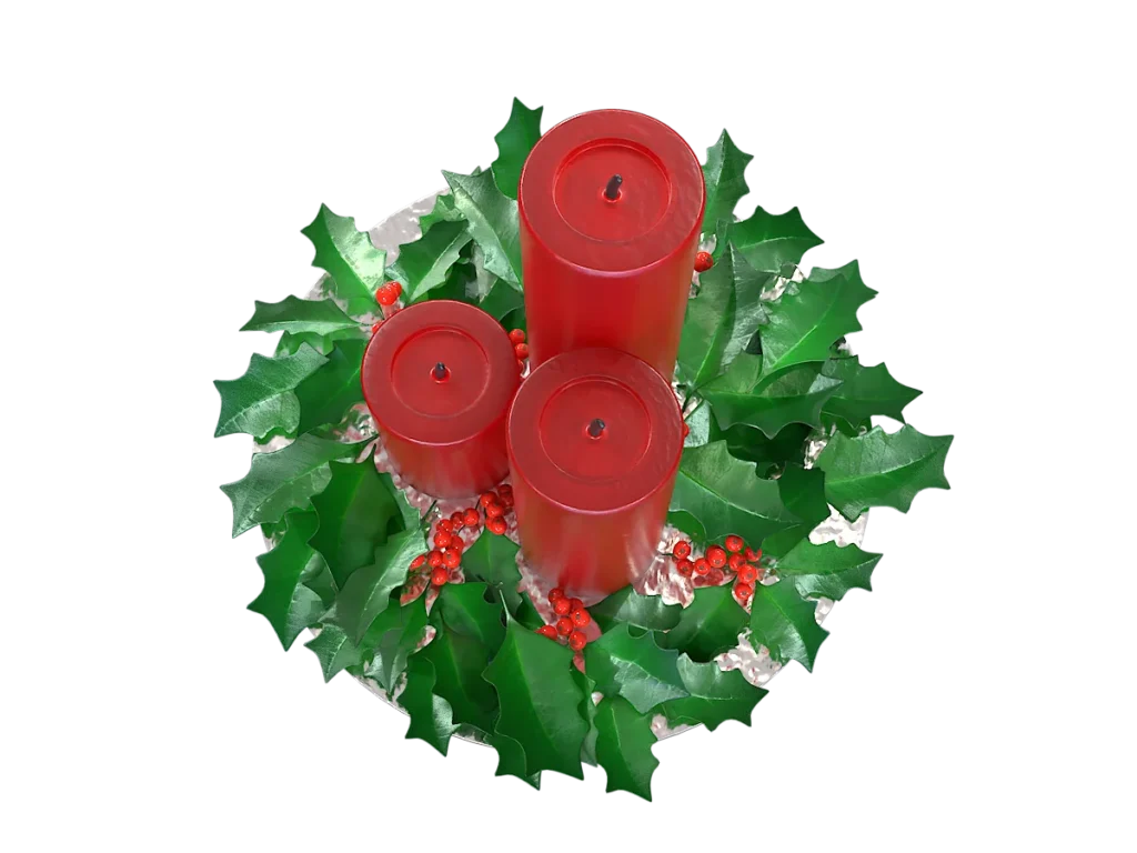 christmas-candle-holly-leaves-3d-model-tb