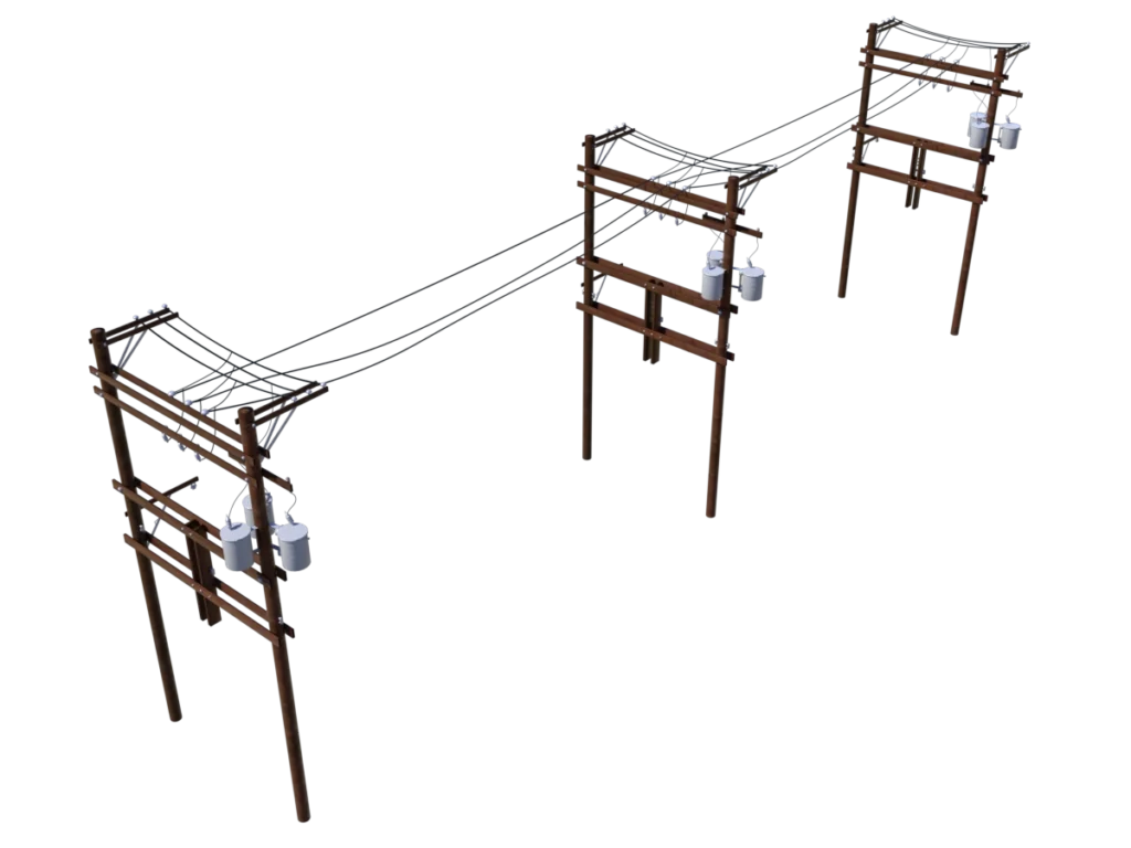 power-line-distribution-line-voltage-regulators-3d-model-tc