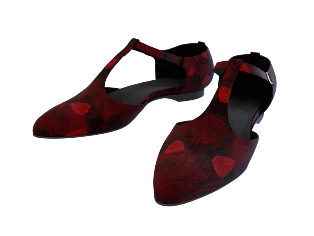ankle-strap-flats-red-pbr-3d-model-physically-based-rendering-ta