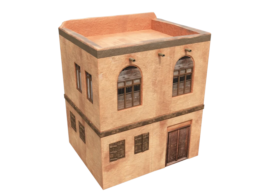 middle-eastern-old-clay-house-style2-pbr-3d-model-physically-based-rendering-td