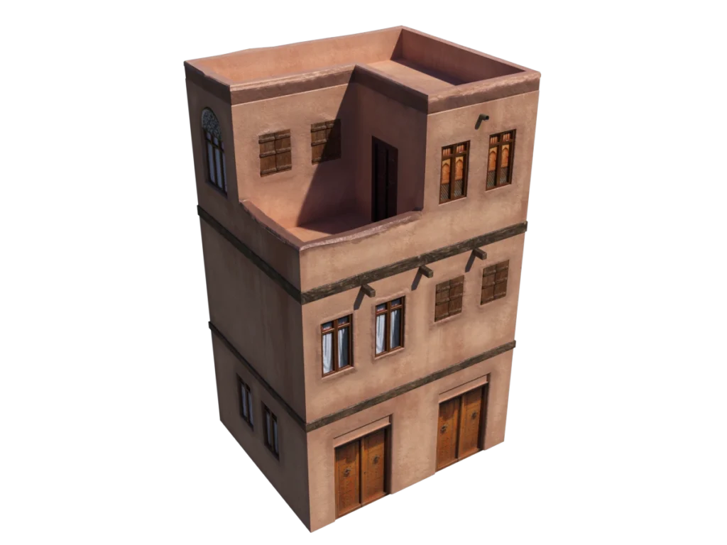 middle-eastern-old-clay-house-style3-pbr-3d-model-physically-based-rendering-tc