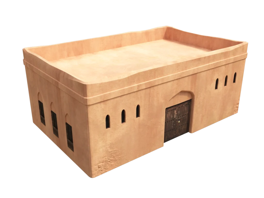  middle-eastern-old-clay-house-style7-pbr-3d-model-physically-based-rendering-tc