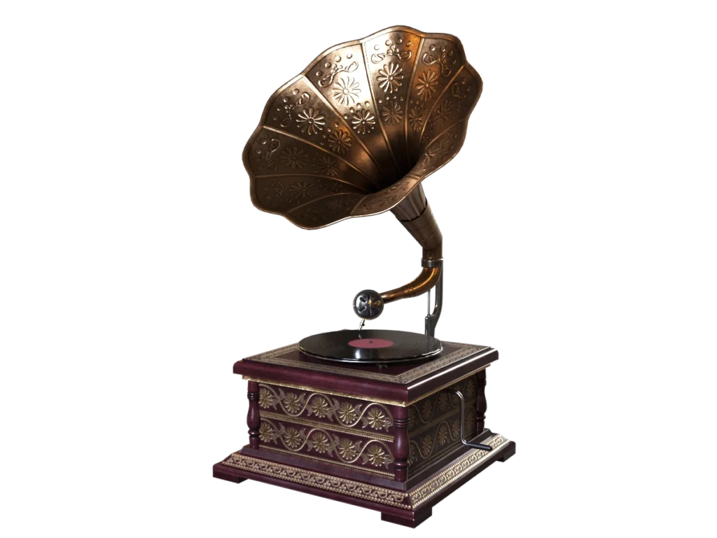 retro-trumpet-horn-record-player-pbr-3d-model-physically-based-rendering-ta