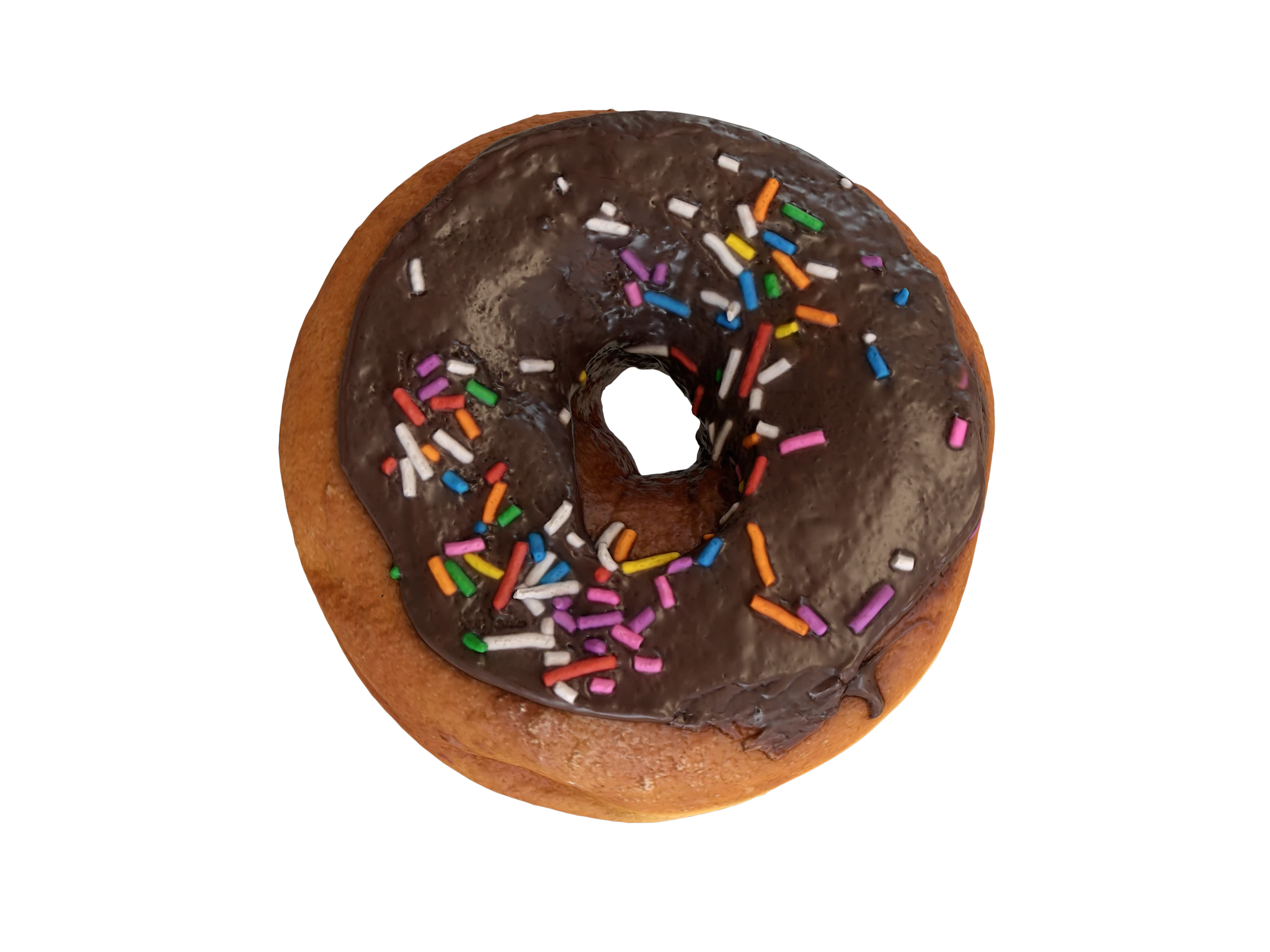 Chocolate Sprinkle Donut 3D Scan - PBR 3D Model