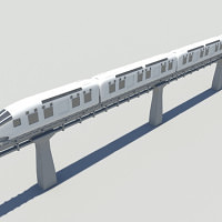 Sky Train 3D Model - 3D Models World