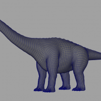 brontosaurus view in 3d