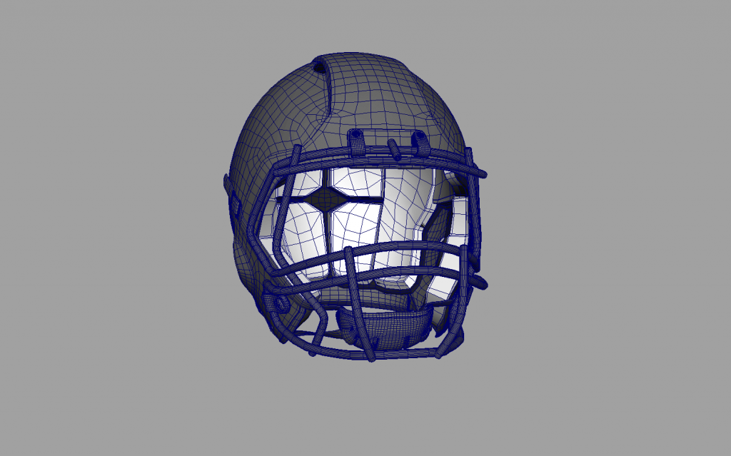 360 view of Football Helmet 3D model - 3DModels store