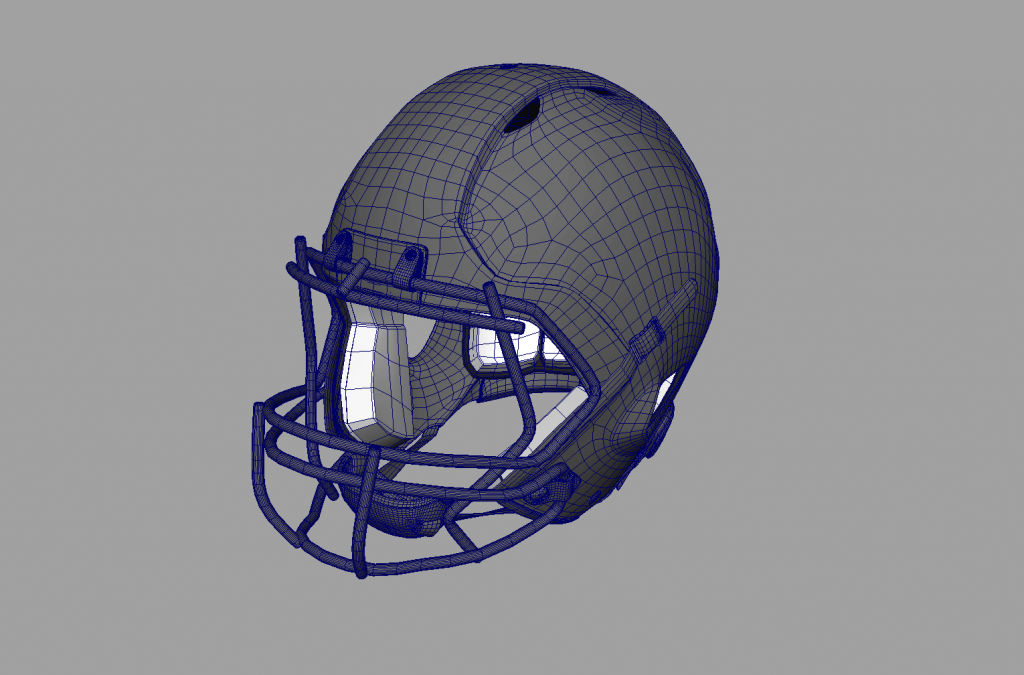 Denver Broncos American Football Helmet 3D model