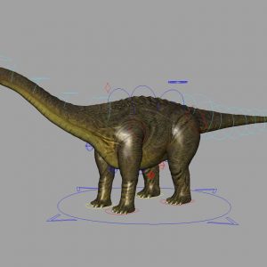 Brontosaurus Rig – Animation Ready