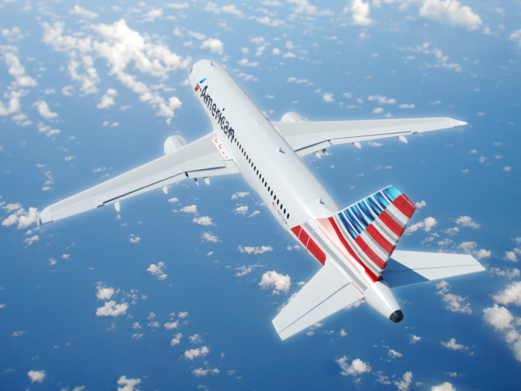 Airbus A320 American Airlines 3D Model Realtime Ready 3D Models World ...