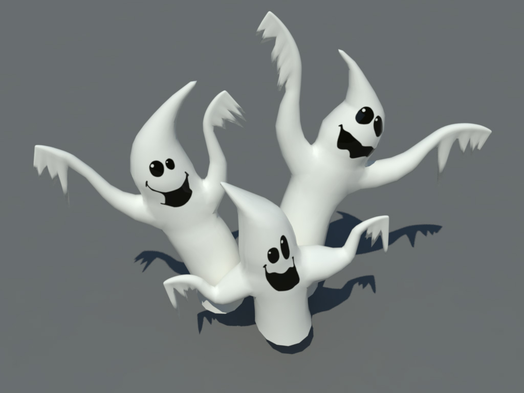 fantasmas halloween 3d