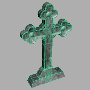 gravestone-cross-3d-model-7