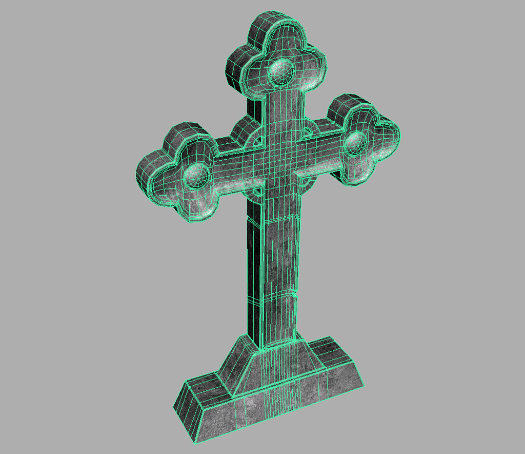 Gravestone Cross  3D  Model  Realtime 3D  Models  World
