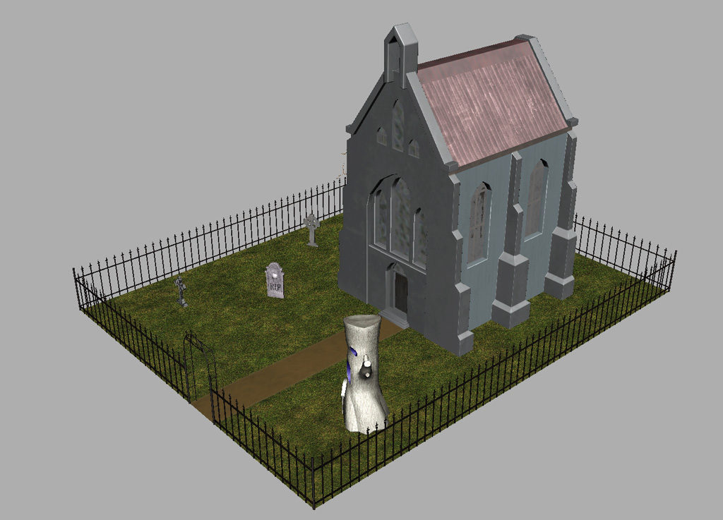 haunted-graveyard-church-3d-model-11