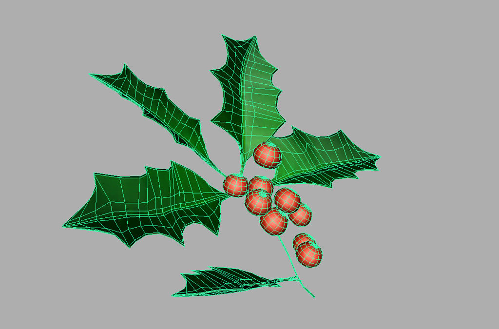 holly-leaves-berries-3d-model-5