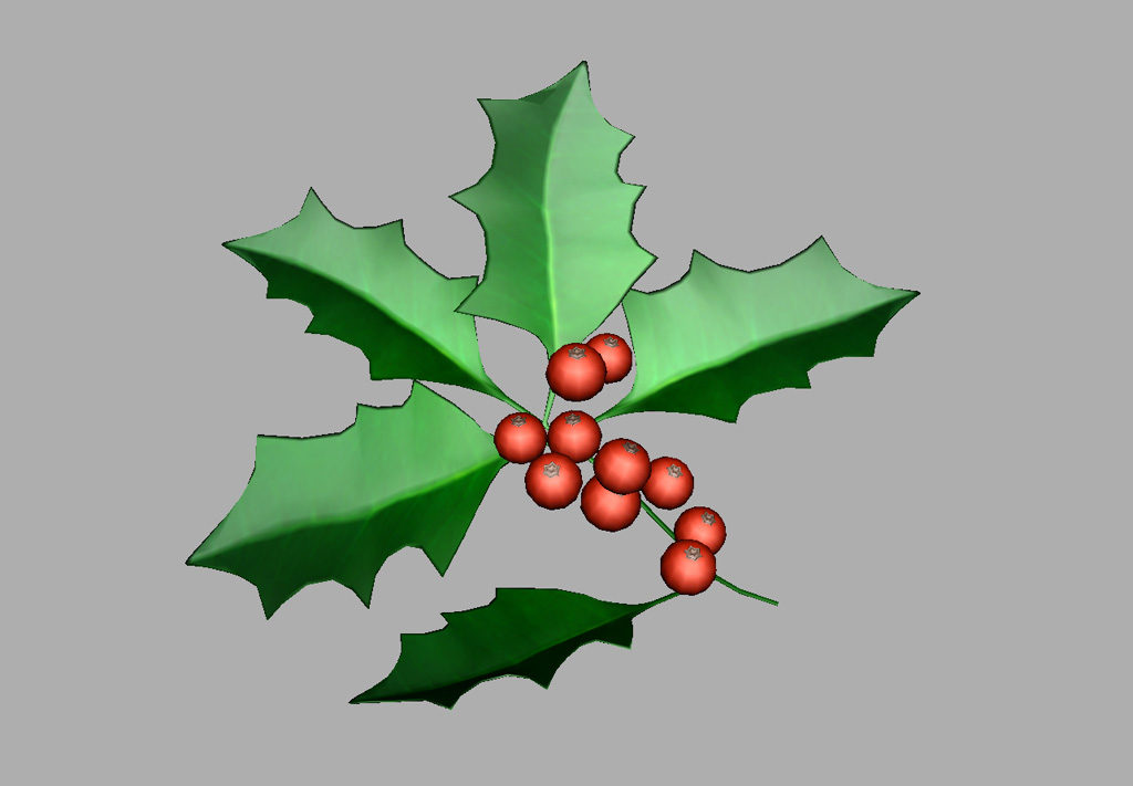 holly-leaves-berries-3d-model-7