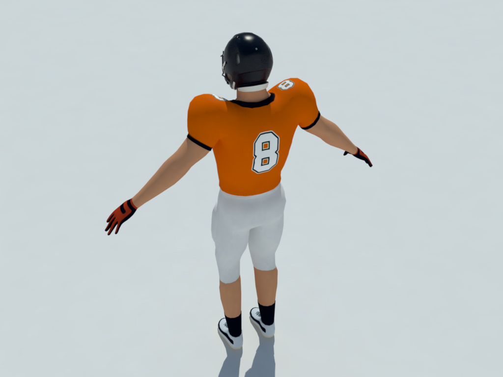 football jersey 3d model
