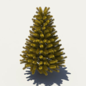 pine-tree-golden-3d-model-1