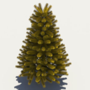 pine-tree-golden-3d-model-3