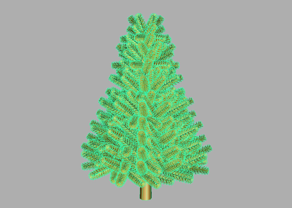 pine-tree-golden-3d-model-7