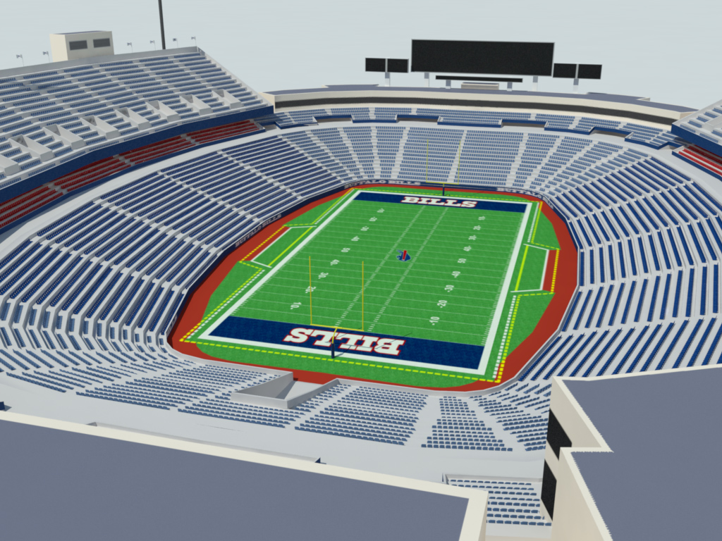 Ralph Wilson Stadium 3D Model - Realtime - 3D Models World