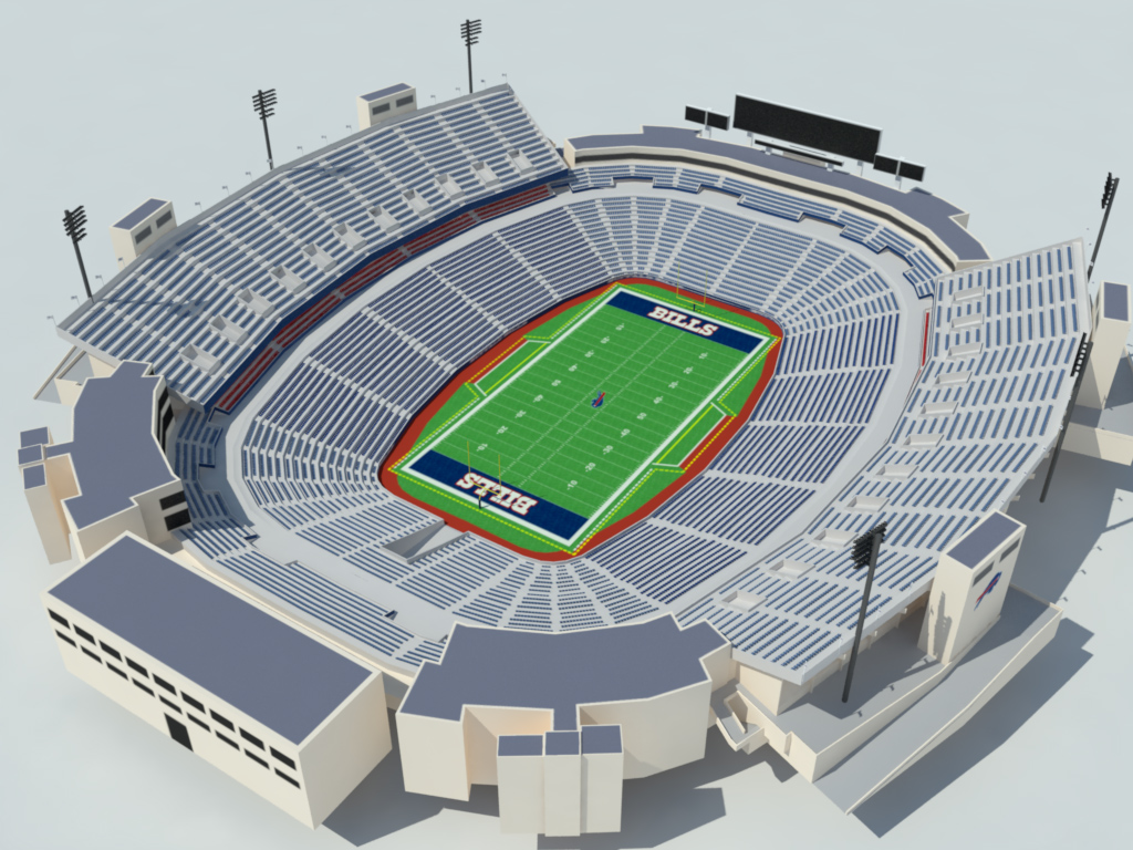 Ralph Wilson Stadium 3D Model - Realtime - 3D Models World