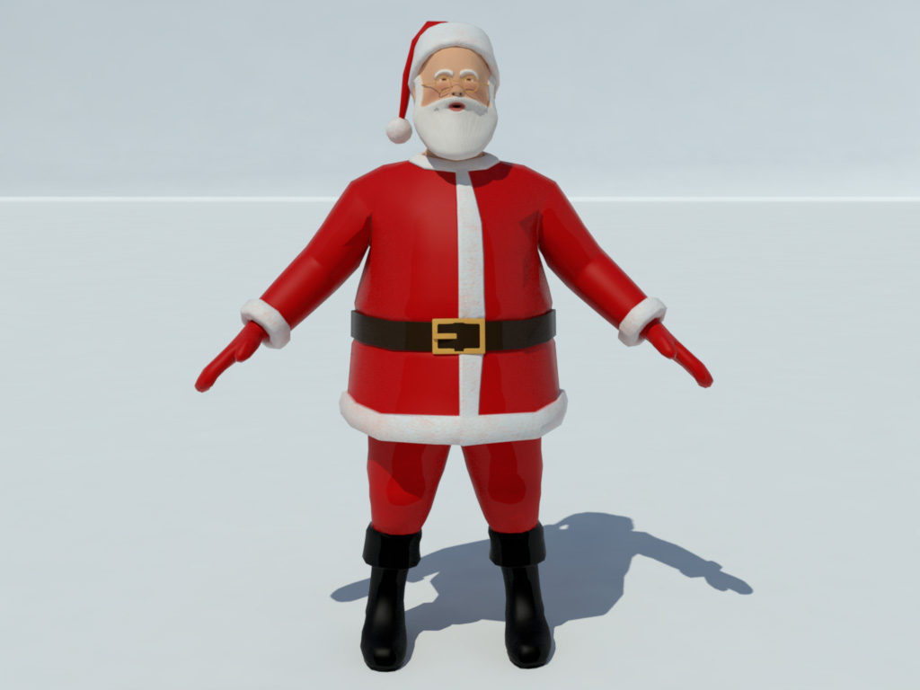 Santa Claus 3D Model Realtime 3D Models World