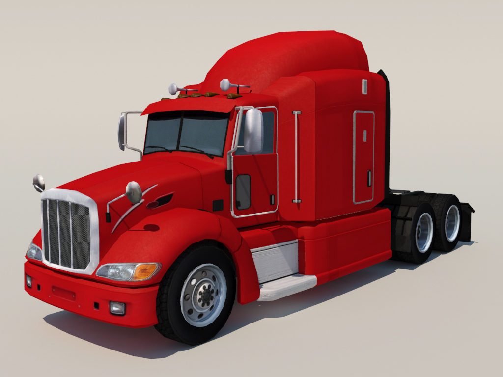 International 9400i Truck 3D Model Realtime 3D Models