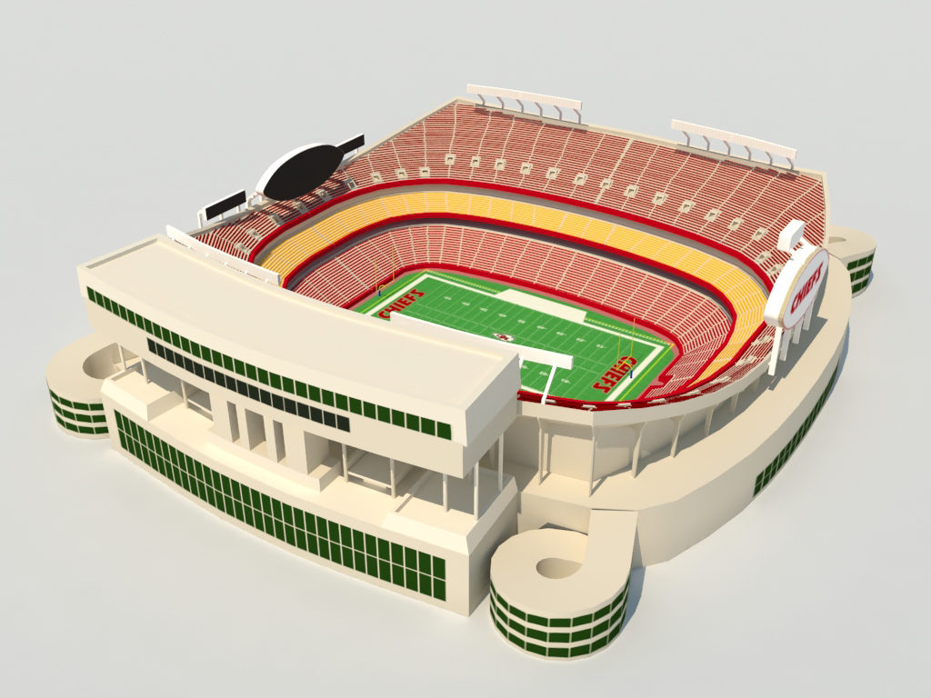 Arrowhead Stadium 3D Model - 3D Models World