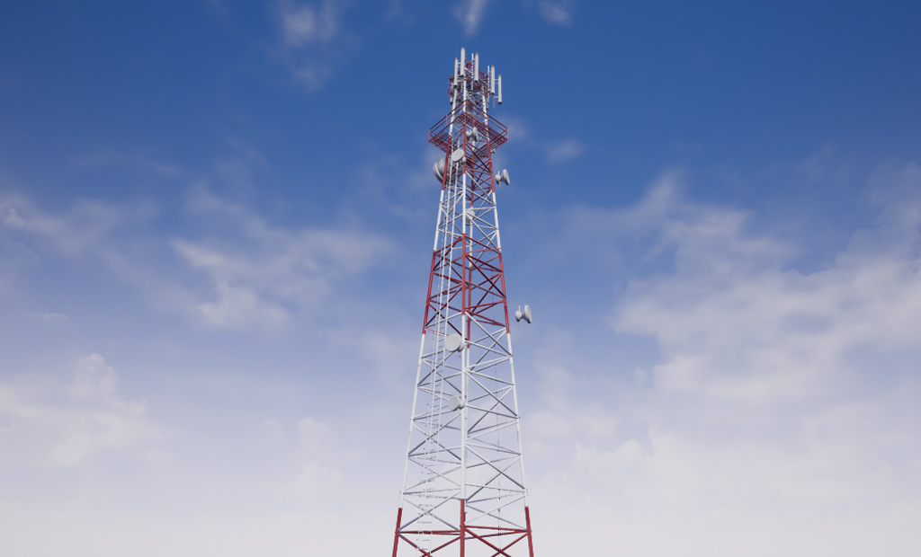 Telecommunication Tower 3d Model Realtime 3d Models World