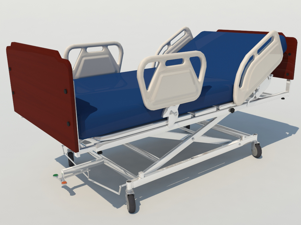 Hospital Bed 3d Model Free Download