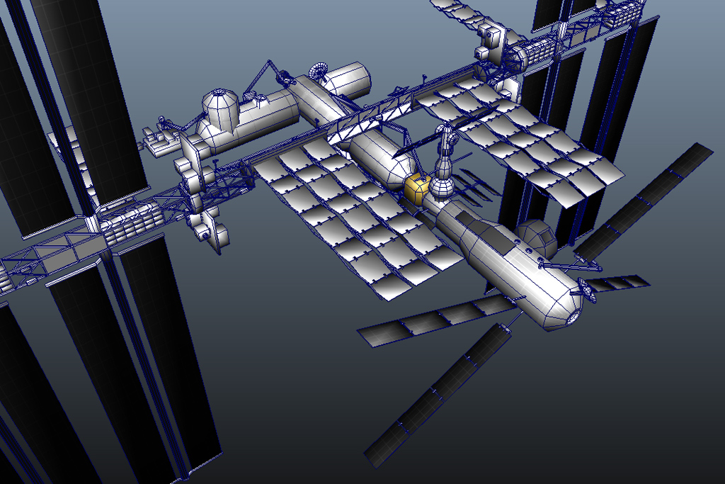 International Space Station 3D Model Realtime 3D