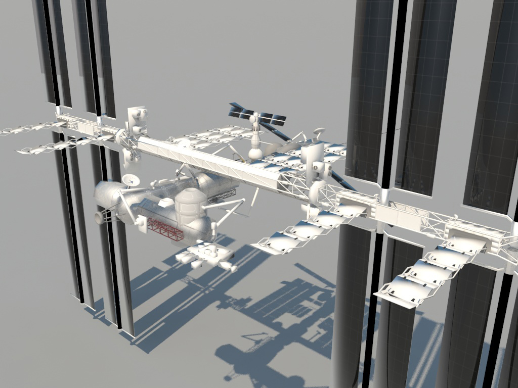 3d Model International Space Station