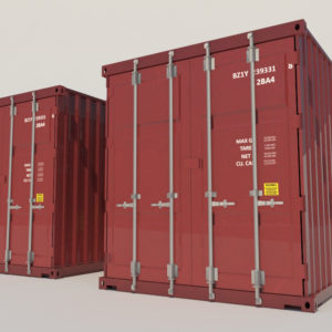 shipping-cargo-containers-red-3d-model-3