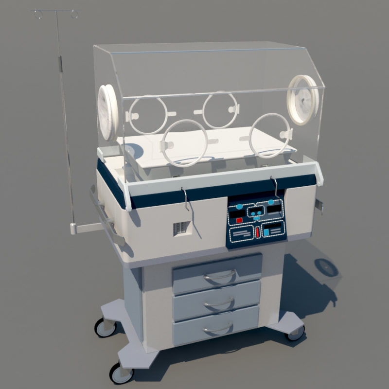 Infant Incubator 3D Model 3D Models World